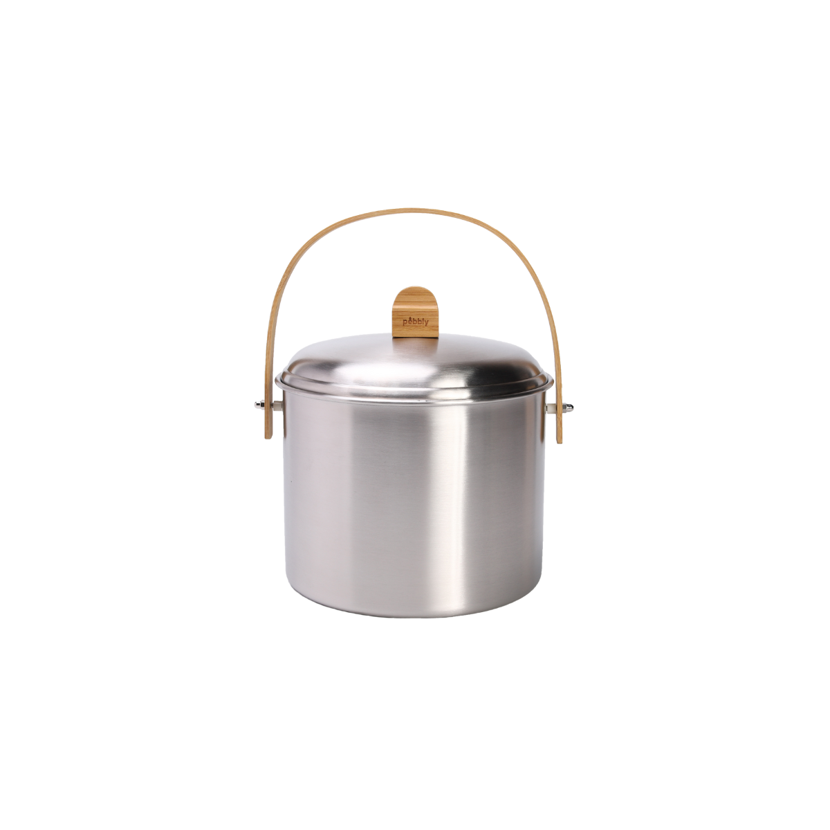 Seau à compost d'intérieur en inox avec filtre anti-odeur intégré - 3.5 litres