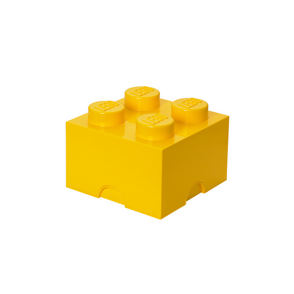Brique de rangement empilable 4 - Jaune
