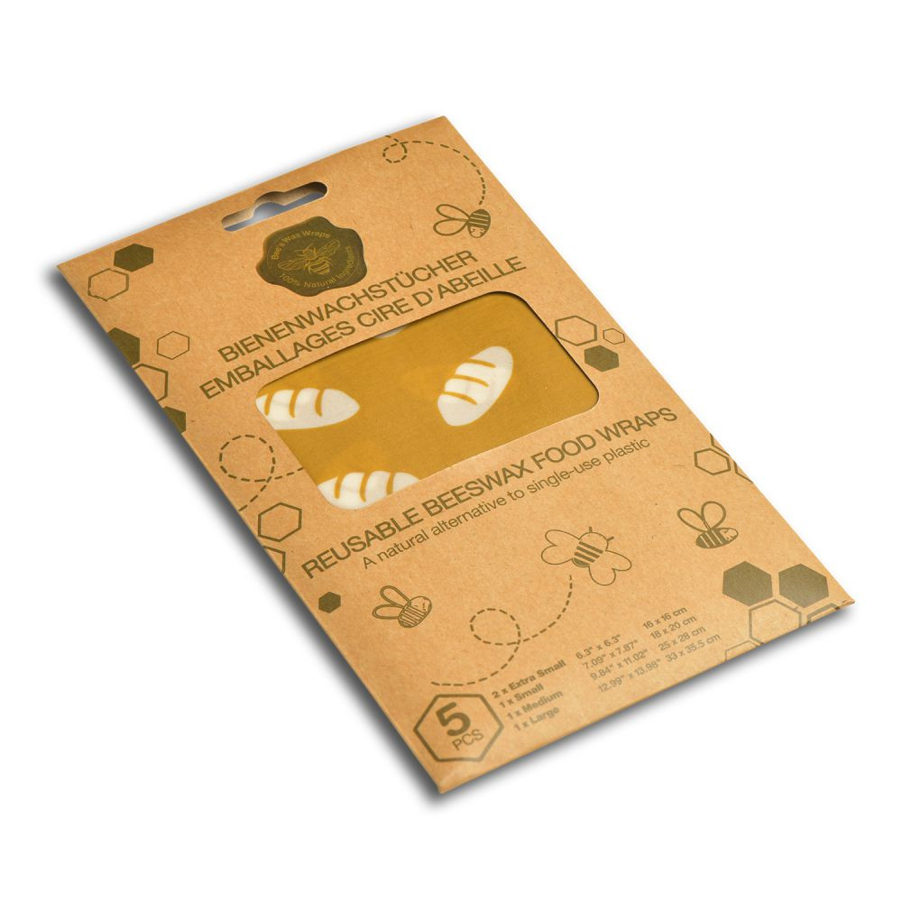 Set de 5 feuilles emballage alimentaire
