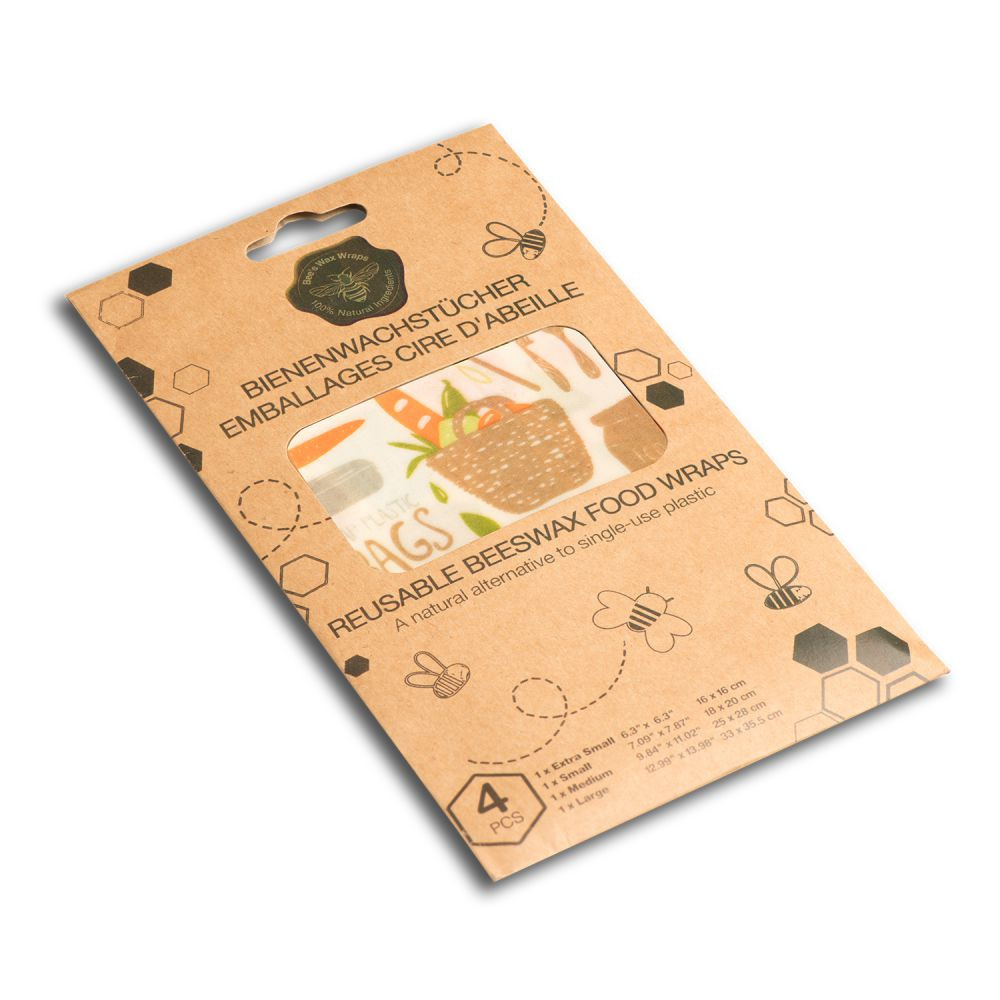 Set de 4 feuilles emballage alimentaire
