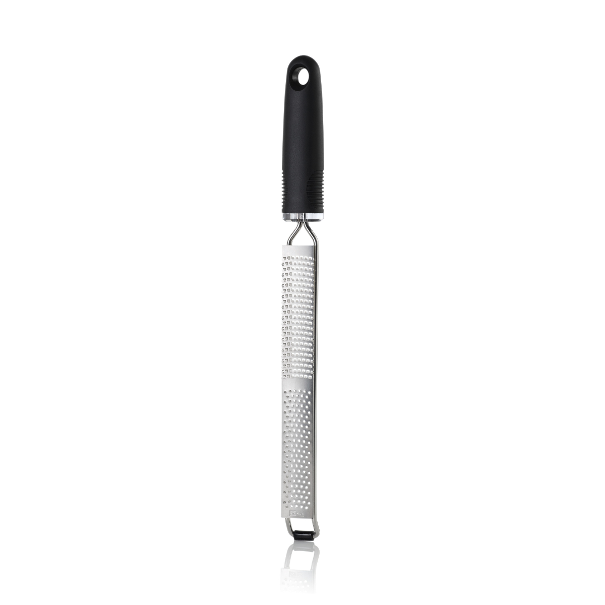Râpe Giano Duo - Grain fin et très fin en Inox et manche Noir