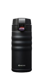 CERAMUG - Mug isotherme bouchon flip 350 ml - noir
